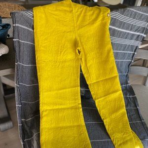 brand new anthropologie yellow pants